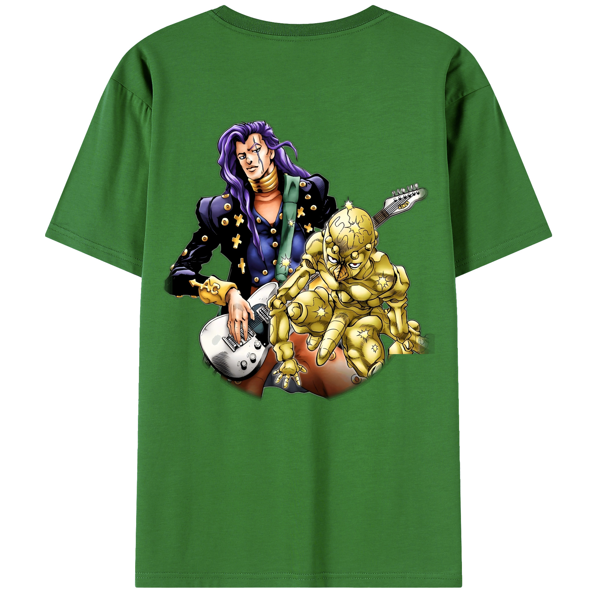 （画像用） ジョジョの奇妙な冒険 おといし あきら JoJo's Bizarre Adventure Akira Otoishi レディース半袖Tシャツ(バックプリント)